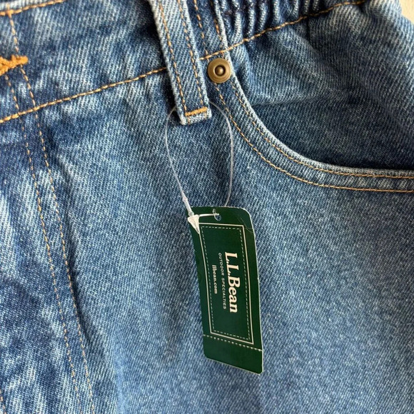 L.L Bean Womens Original Fit Relaxed Jeans Denim Blue Size 10 - Picture 10 of 13